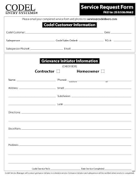 Service Request Form Template 3 Time Off Request Form