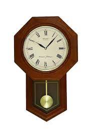 Seiko Wooden Chiming Wall Clock With Pe