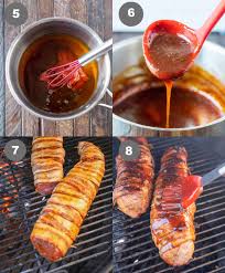 grilled bacon wrapped pork tenderloin