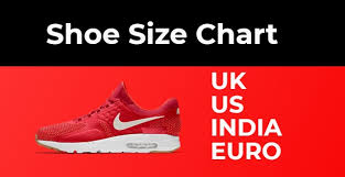 shoe size chart india us uk euro