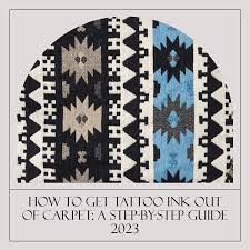 how to get tattoo ink out of carpet a