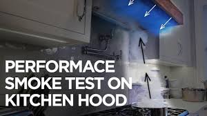 smoke test on kitchen hood exhaust