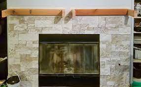 Diy Rustic Fireplace Mantel