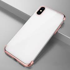 Actual viewable area is less. Iphone X Plating Transparent Phone Case Cover