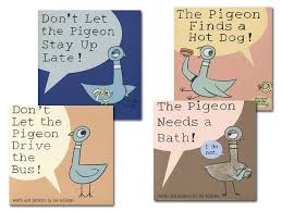 Don't let the pigeon drive the bus is a book in the pigeon series, which was released in the year 2003. Pigeon Books Collection