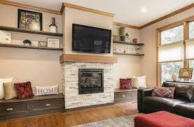 Room Remodel Gets New Stone Fireplace