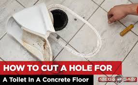 concrete floor cutting for your toilet