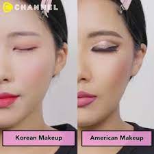 korean vs american makeup c channel