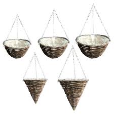 Check spelling or type a new query. Rattan Hanging Baskets Natural 11 16 Elixir Garden Supplies
