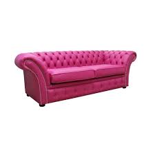 seater sofa vele fuchsia pink leather