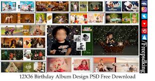 12x36 birthday al design psd free
