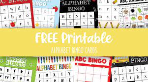 alphabet bingo printables 12 sets