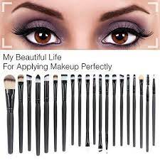 emaxdesign 20 pieces makeup brush set professional face eye shadow eyeliner lip
