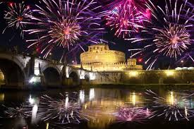 rome fireworks stock photos royalty