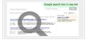 implement google search box in asp net