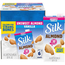 silk shelf le almond milk