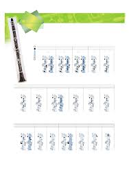 Clarinet Fingering Chart Sample Free Download