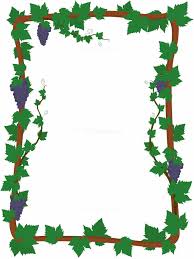 vertical g vine frame with leaves