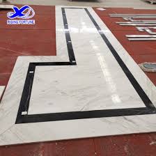 whole white and black marble lobby