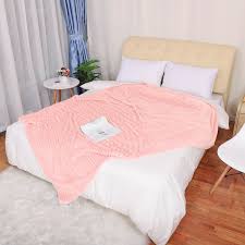 Super Soft Lightweight Flannel Fleece Throw Blanket Microfiber Velvet Blanket For Sofa Couch Or Bed Light Pink Twin Walmart Com Walmart Com