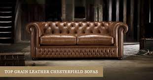 top grain leather chesterfield sofas
