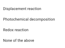 What Type Of Chemical Reaction Takes