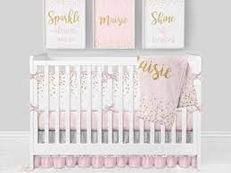 girl crib bedding pink and gray nursery