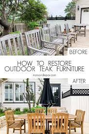 how to re teak furniture maison