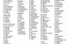 Apartment Checklist Awesome First Kitchen List Turnover Pdf New