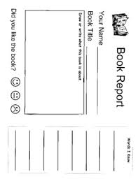 Printable Book Report  Many students don t know where to begin    