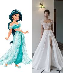 Amazing Jasmine Wedding Dress Modern For Every Disney