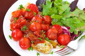 tilapia with tomato herb pan sauce