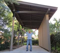 Build a cheap canopy, carport: We Finally Finished The Rv Carport Rv Carports Carport Diy Carport