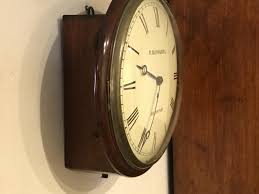 Antique Wall Clock Convex Dial Fusee