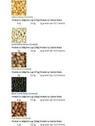 Protein In Beans Legumes
