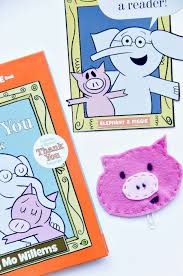 This books is very basically written as far as vocabulary and sentence structure but can be a great resource when trying to teach the intangible feeling of thankfulness. Mo Willems Book Themed Bookmark Craft And Gift Idea Tonya Staab