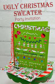 ugly christmas sweater party invitation