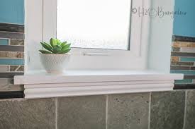 how to make a window sill h2obungalow