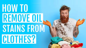 remove oil or grease from clothes