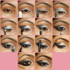 eye makeup tutorial silver smokey eyes