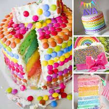 14 Totally Magical Rainbow Birthday Cakes For Girls Rainbow Birthday  gambar png