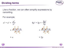 Mathematics A 1 Algebraic Expressions