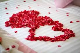 wedding bed decoration why rose petals