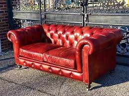 Vintage Tufted Leather Chesterfield
