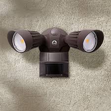 Eco Star 13 W Bronze Motion Sensor Led Security Light 1g657 Lamps Plus