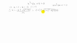 Each Equation In The Complex Number