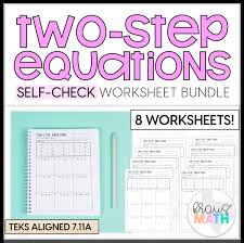 Two Step Equations Self Check