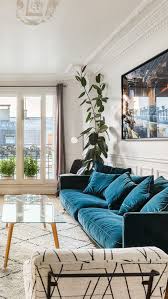 Salon Parisien Blue Couch Living Room