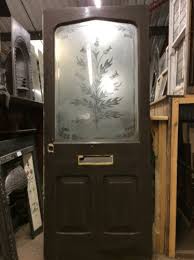 Victorian Etched Glass Front Door