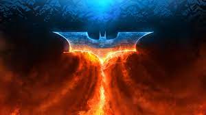 batman fire rise of superhero logo